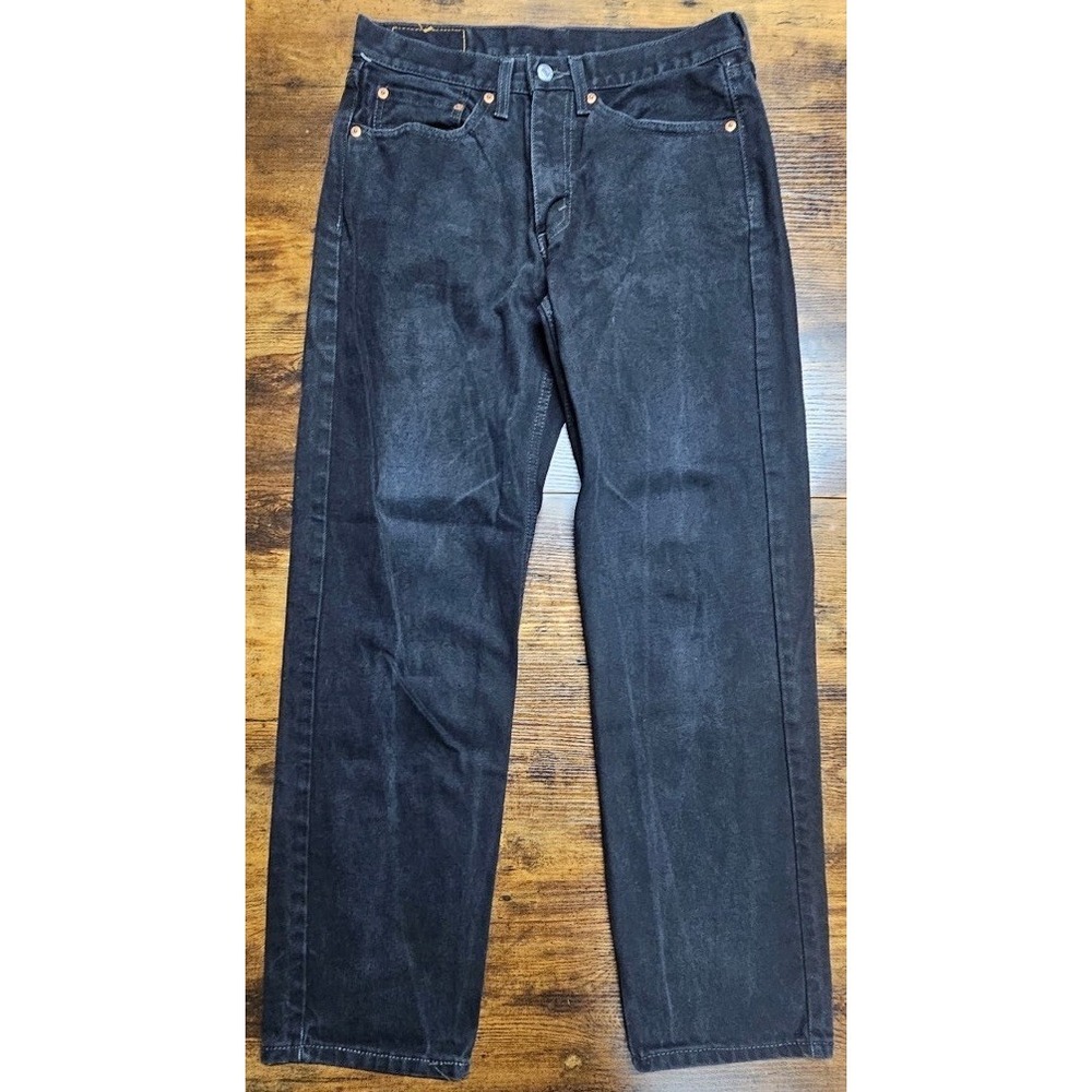 Levi's 550 Jeans Men's Black Relaxed Fit Straight Leg Denim Workwear Size‎ 32x31